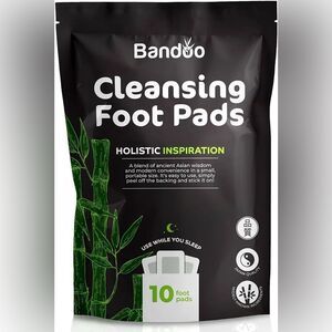 Bandoo Cleansing Foot Pads NEW Pack Of 10 Self Care
